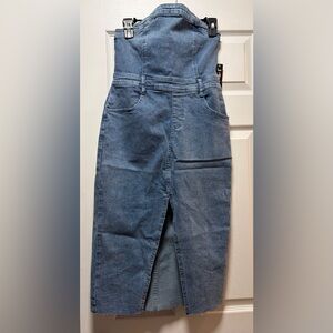 Justify Denim Strapless Dress
